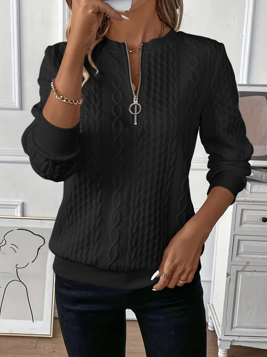 SARA™ | Elegant and Stylish Knit Sweater