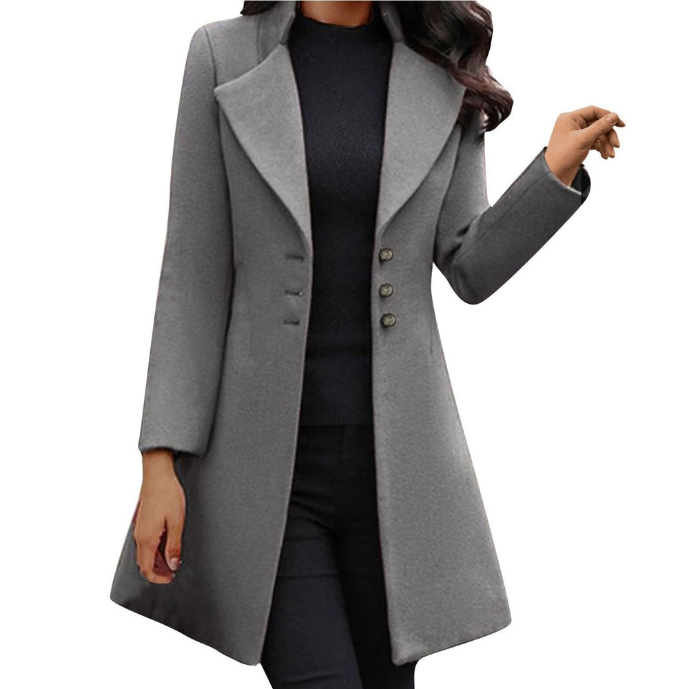 MAXINE™ | Long Sleeve Wool Coat