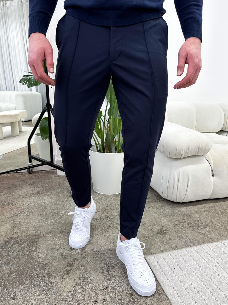 capone Luxe Trousers - Navy Blue