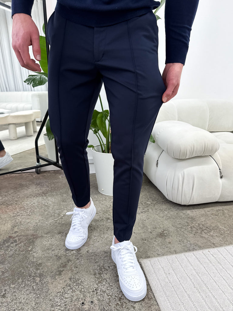 capone Luxe Trousers - Navy Blue