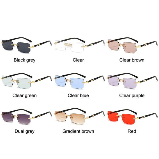 Mens Rimless Sunglasses