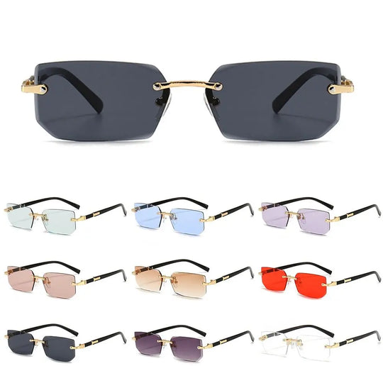 Mens Rimless Sunglasses