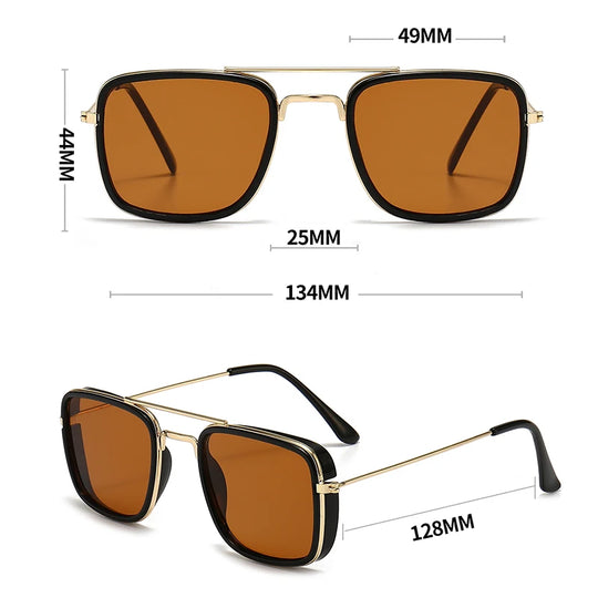 Retro Square Mens Sunglasses