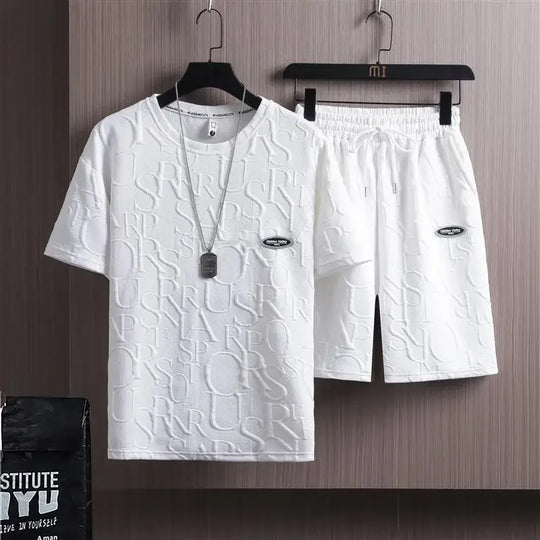 Mens Summer Polyester Set