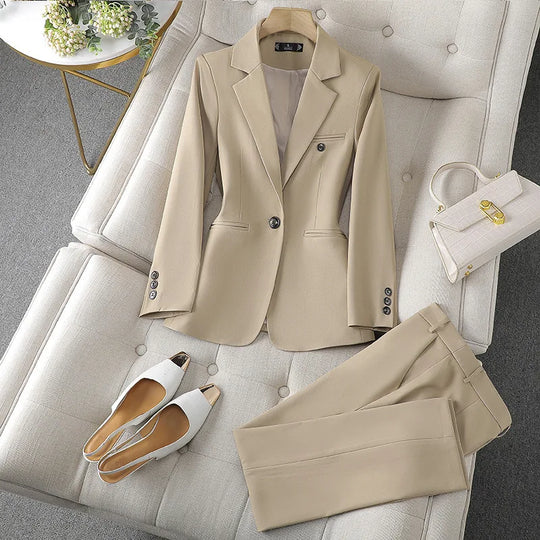 Céleste | Two-button Suit Set